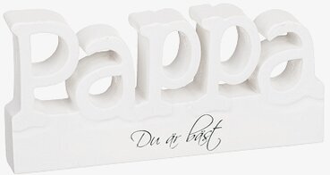 Stående Träskylt Pappa från Different Design med vit text
