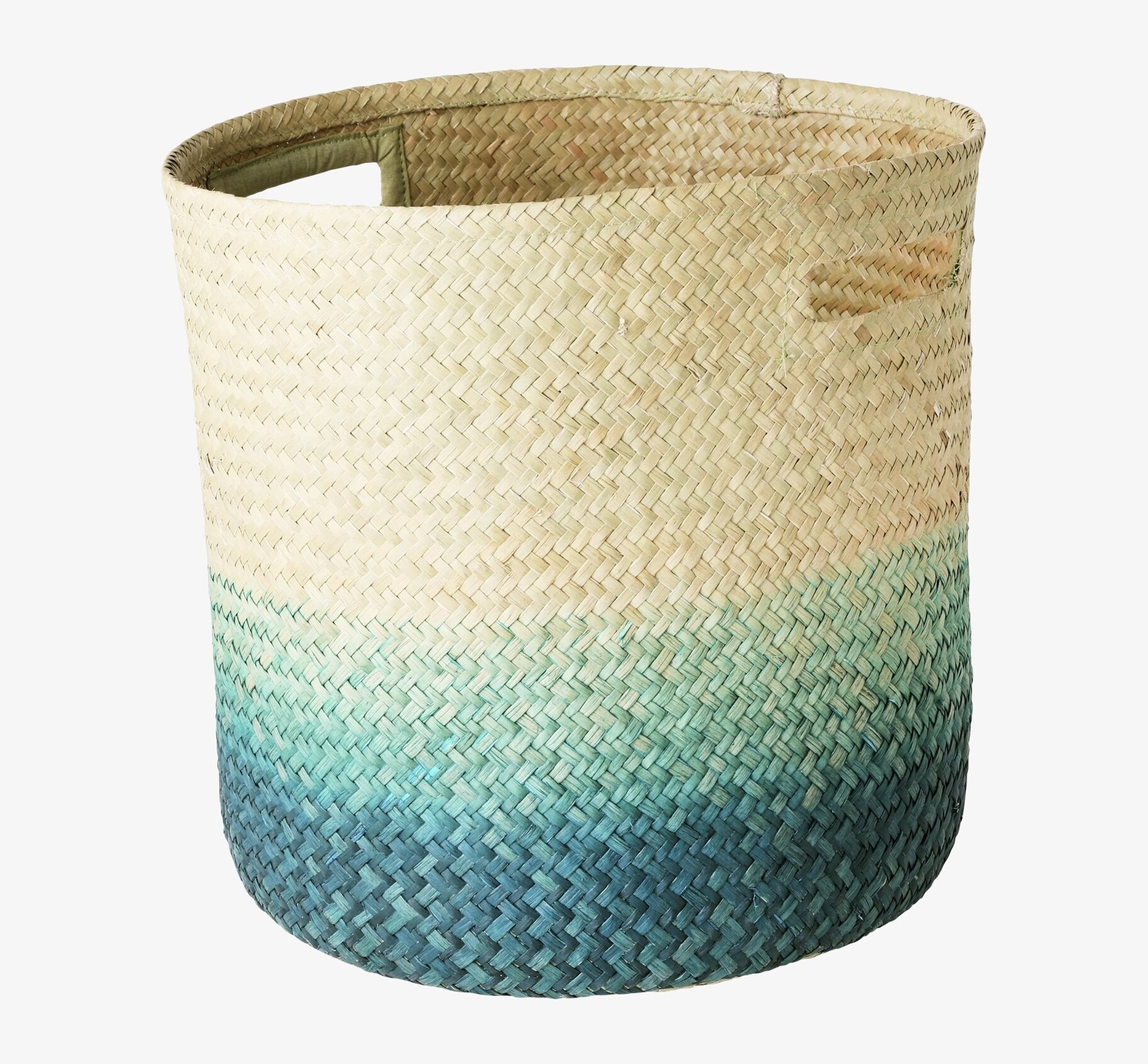 Förvaringskorg Grön från Rice, vävd halm med gröna nyanser