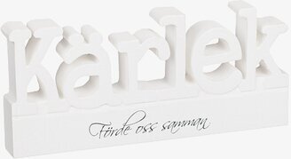 Stående Träskylt Kärlek från Different Design i vit färg