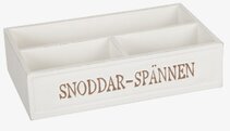 Förvaringslåda Snoddar från Different Design i trä med fack