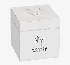 Trälåda Mina tänder från Different Design för mjölktänder