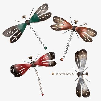 Trollslända Metall från Different Design, fyra färgglada modeller