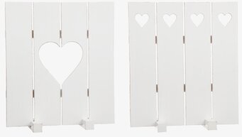 Insynsskydd Hjärta från Different Design med hjärtutsnitt