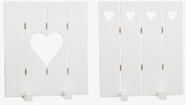 Insynsskydd Hjärta från Different Design med hjärtutsnitt