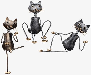 Smide Katt Crazy från Different Design, tre snirkliga katter