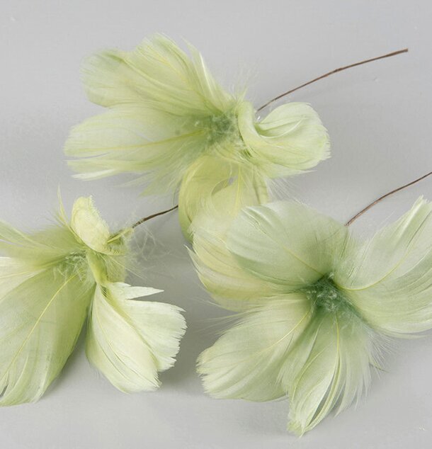 Fjäder/Blom Tråd Lime från A Lot Decoration i limegrönt