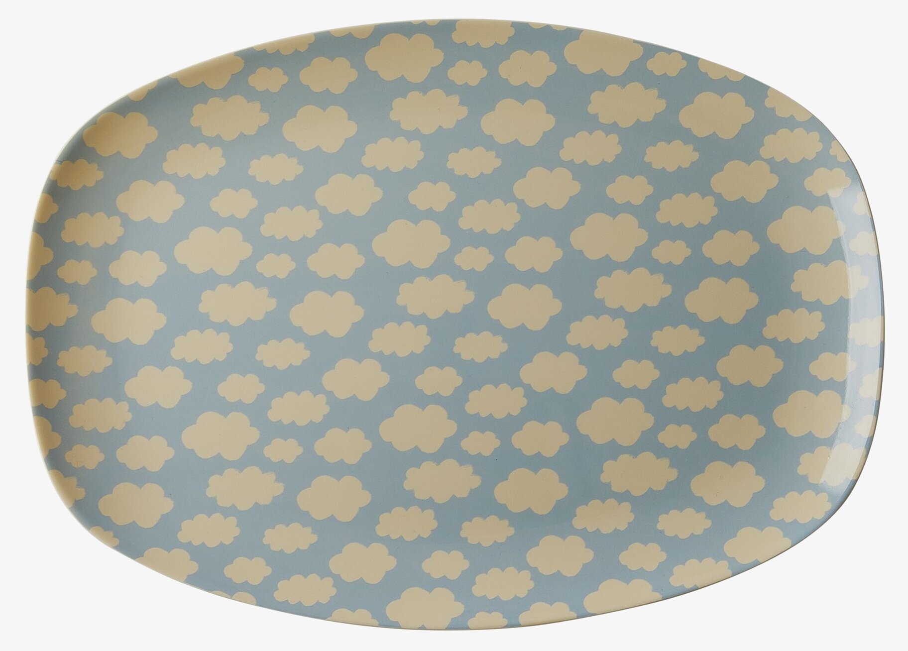 Tallrik Cloud Print från Rice med lekfullt molnmönster