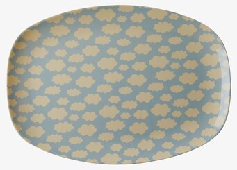 Tallrik Cloud Print från Rice med lekfullt molnmönster
