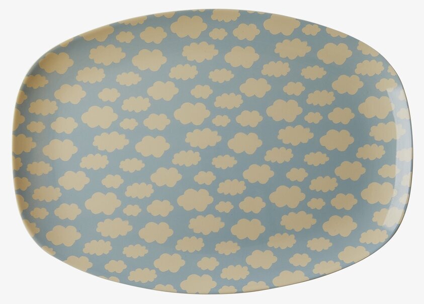 Tallrik Cloud Print från Rice med lekfullt molnmönster
