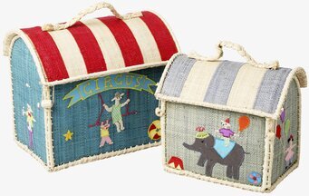 Barnväska Circus Theme från Rice med färgglada motiv