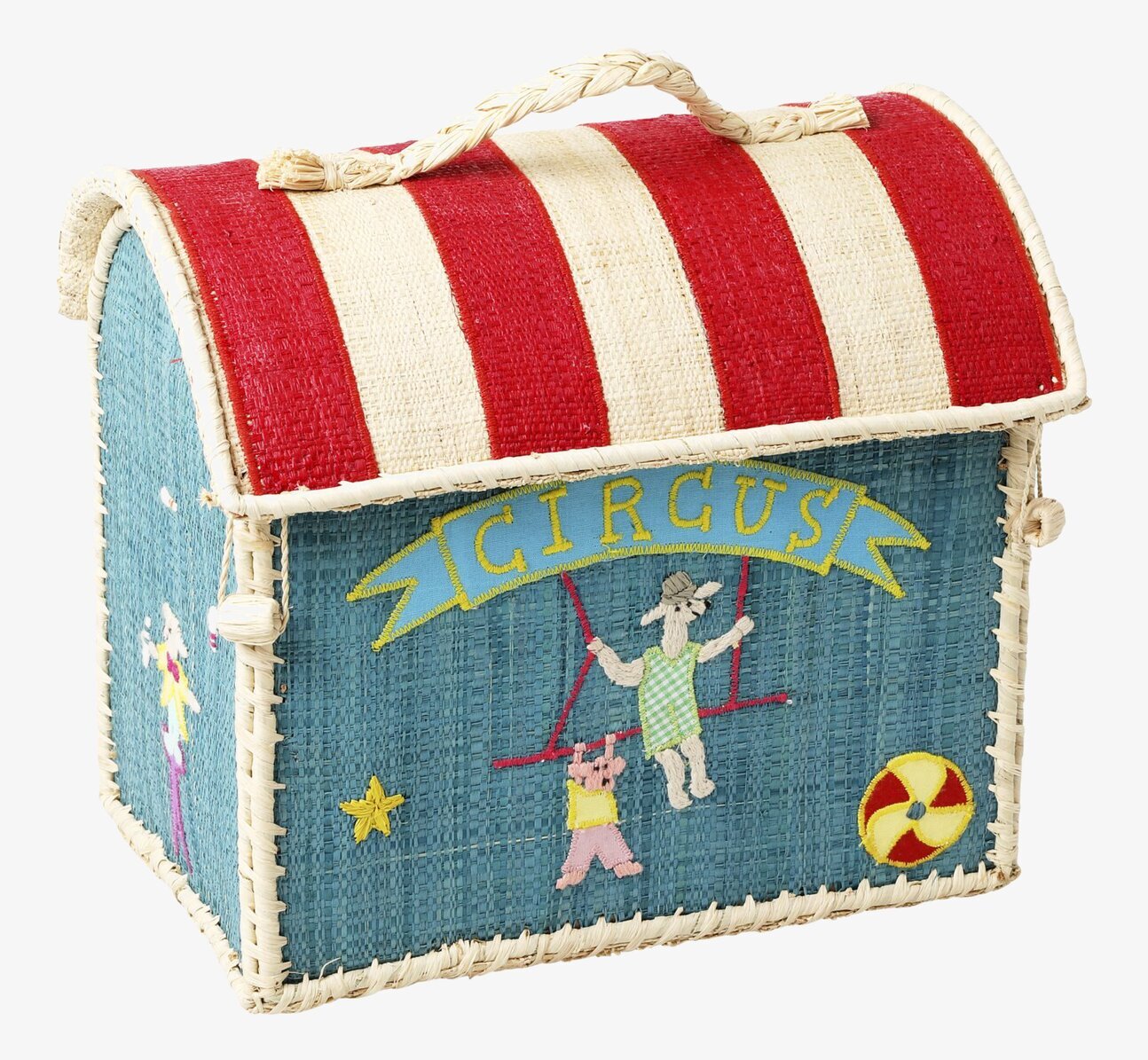 Barnväska Circus Theme från Rice med färgglada broderier