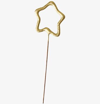 Stjärnbloss från Rice med gyllene stjärnformad design