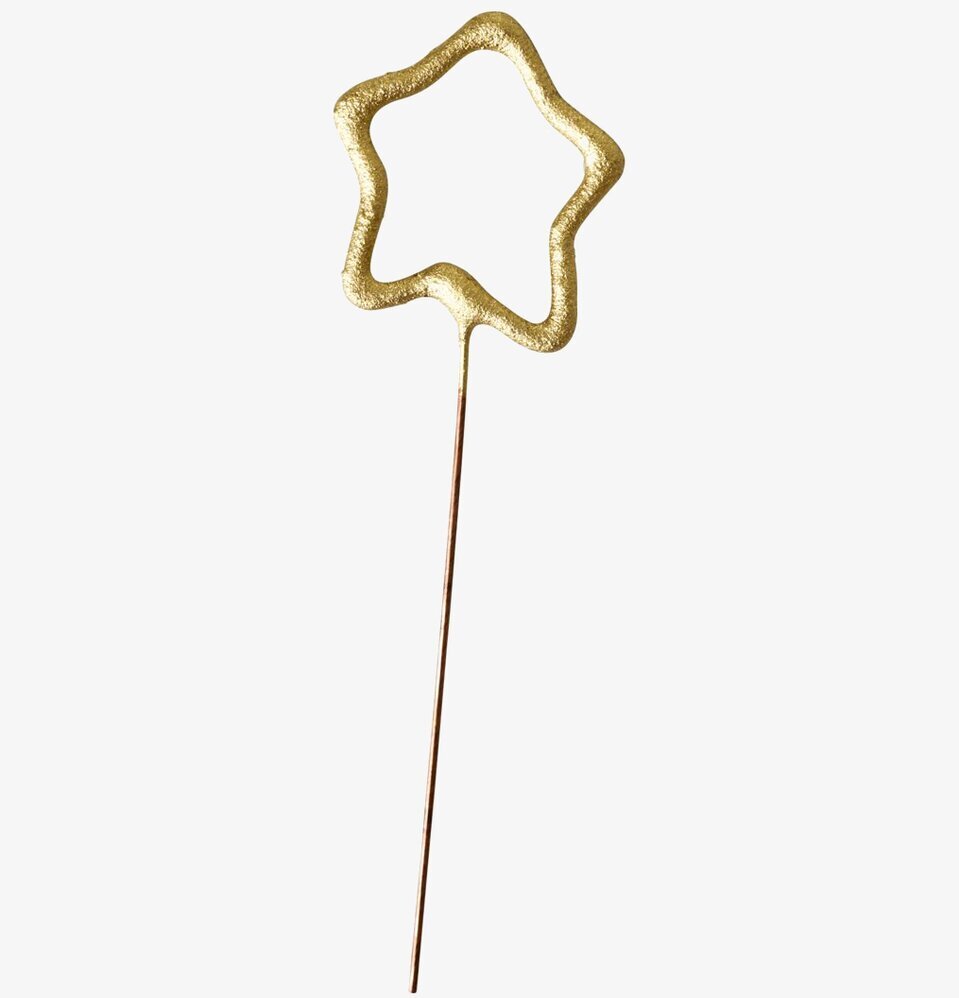 Stjärnbloss från Rice med gyllene stjärnformad design