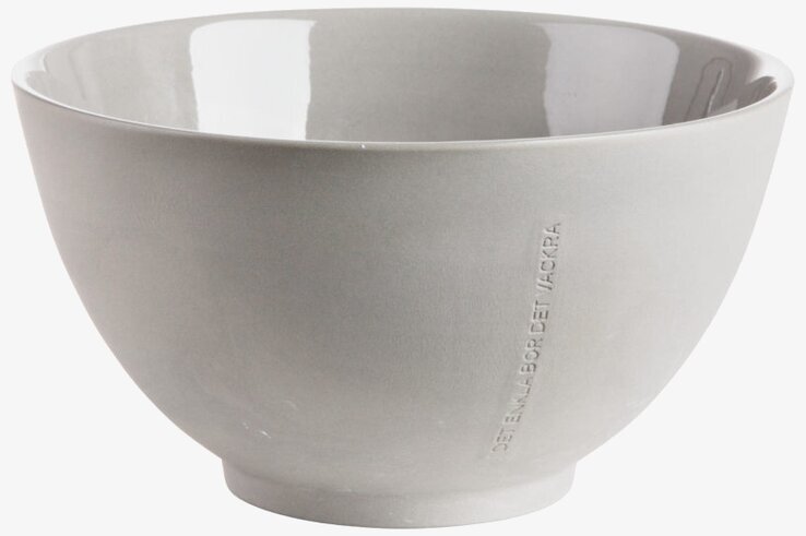 Skål Stengods Vit från Ernst med elegant och enkel design