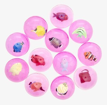 Studsboll - Sea Animals från Rice med havsdjur inuti