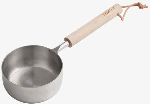 Decilitermått Natur från Ernst i rostfritt stål och trä