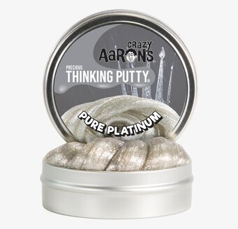 Pure Platinum - Glittrande Lera från Crazy Aarons Thinking Putty