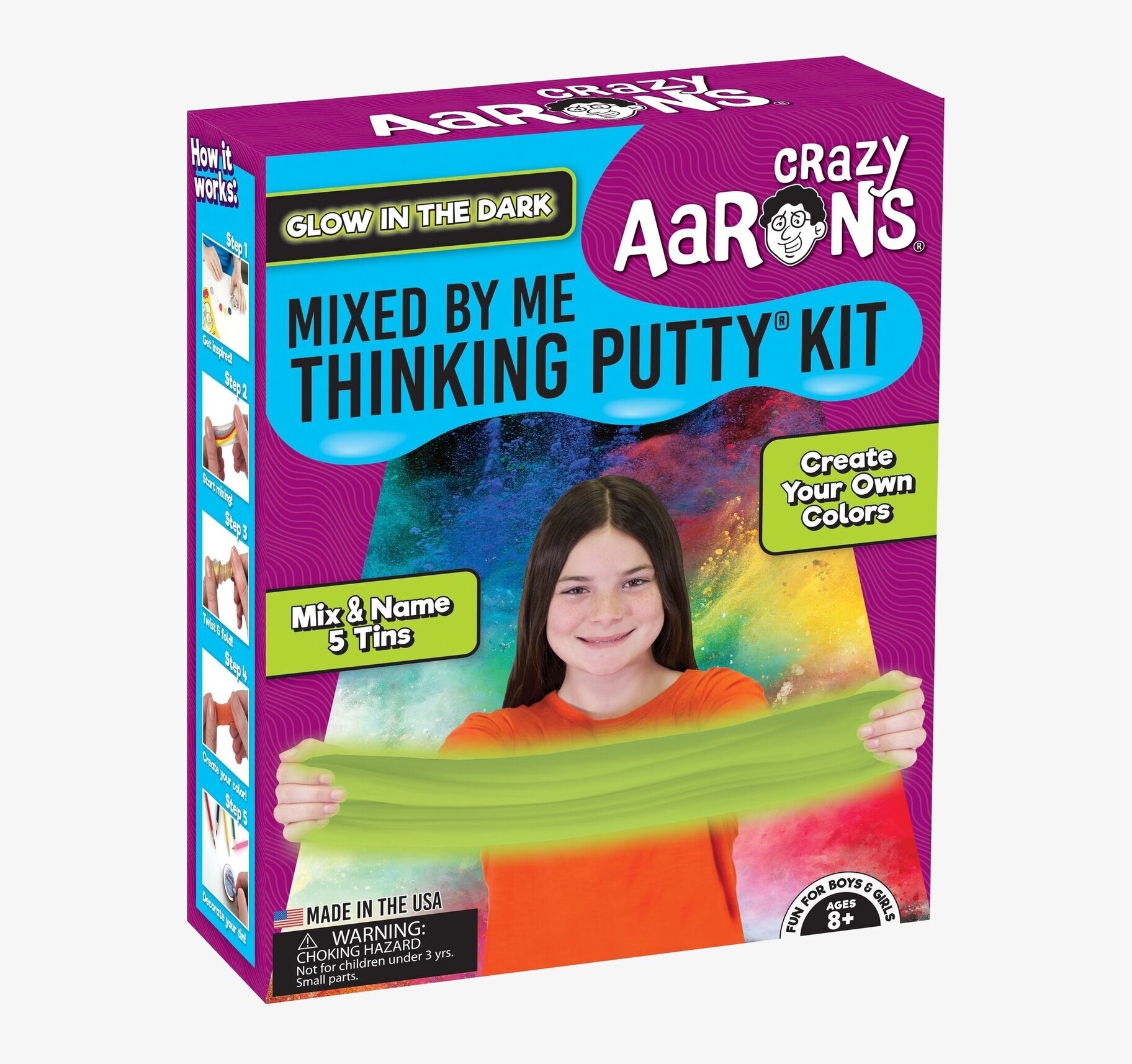 Mixed By Me Kit Glow från Crazy Aarons Thinking Putty