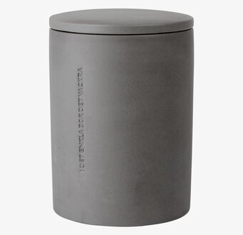 Förvaringsburk Grå från Ernst med ingraverad text och lock