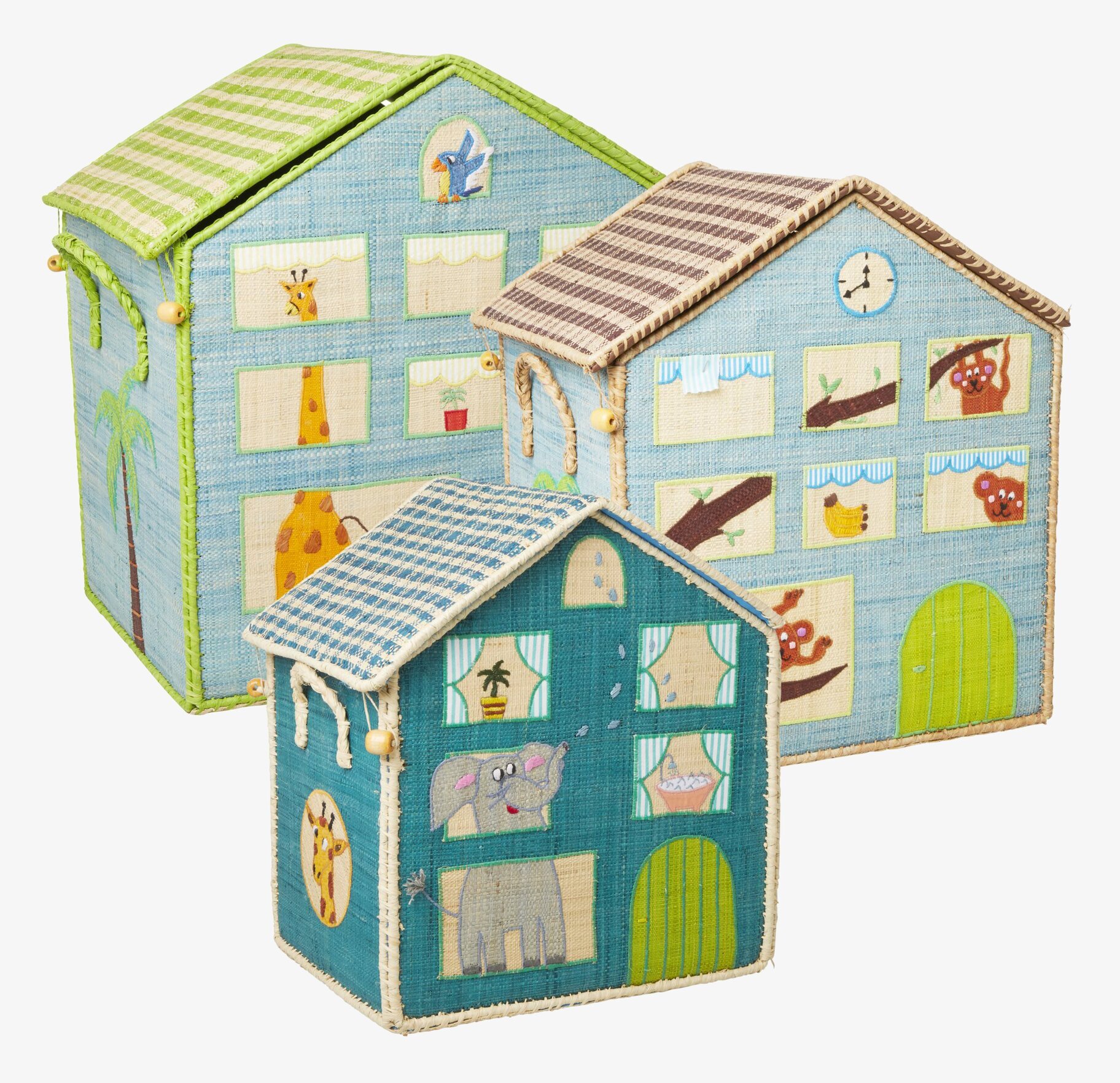 Förvaringshus Jungle House Theme från Rice med djungelmotiv