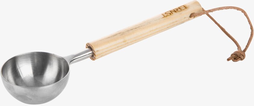 Kaffemått Natur från Ernst i rostfritt stål och trä