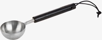 Kaffemått Svart från Ernst i rostfritt stål och svart trä