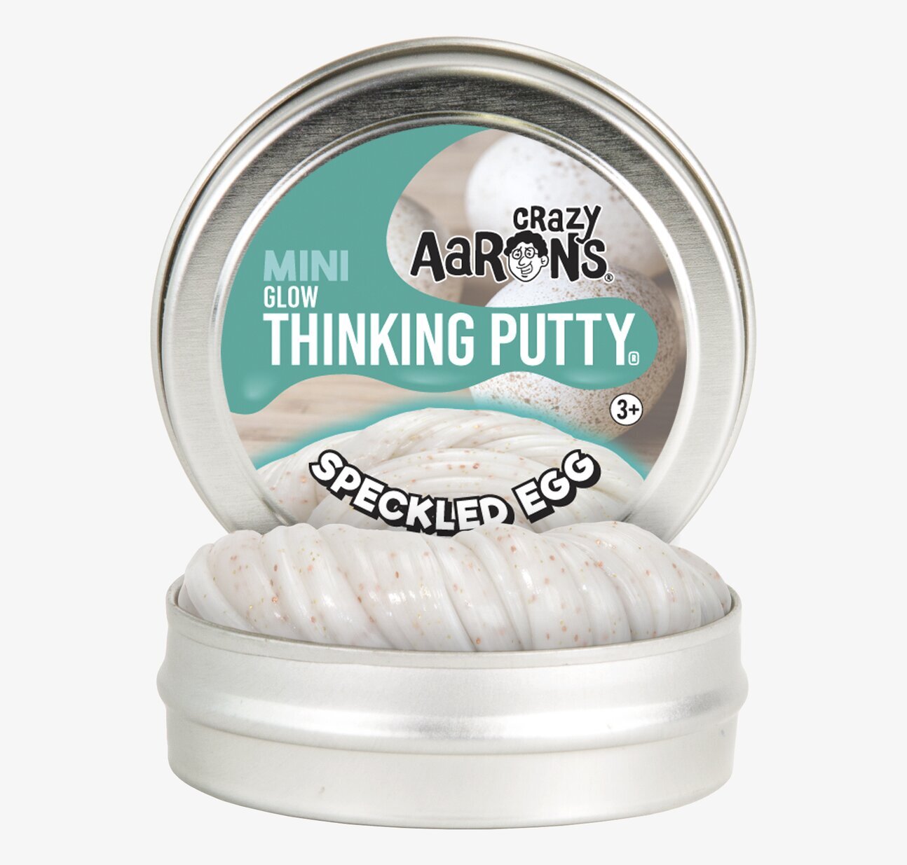 Crazy Aarons Thinking Putty Speckled Egg - Glow In The Dark