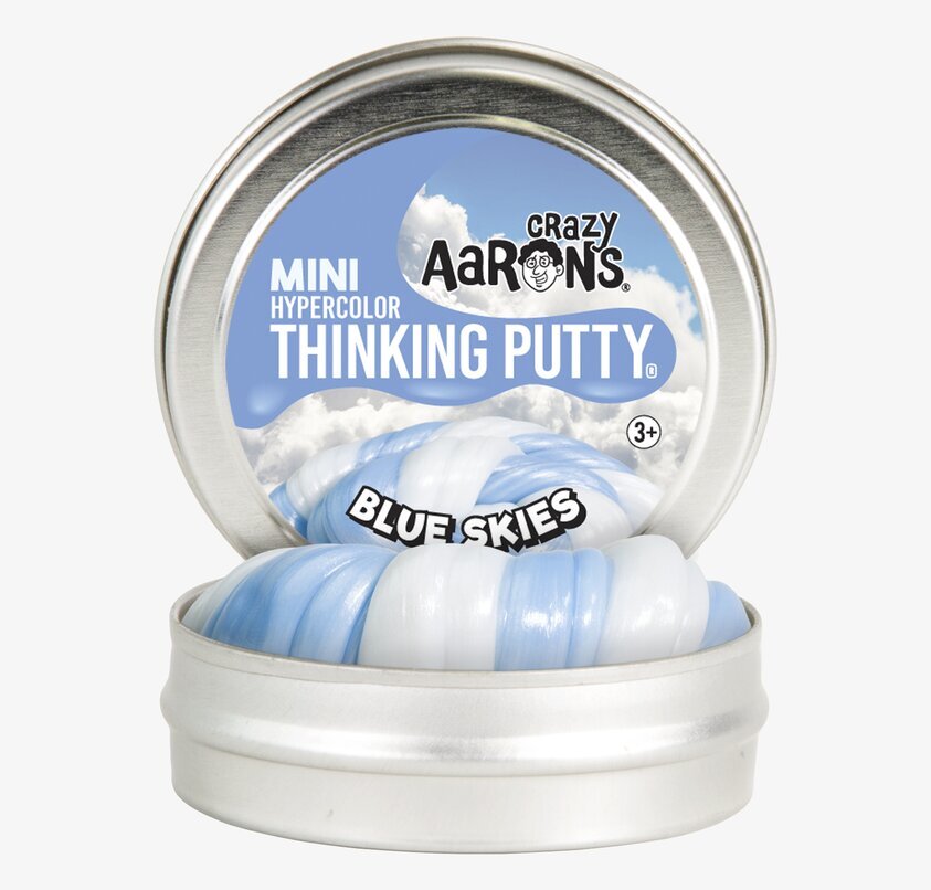 Blue Skies - Värmekänslig Lera från Crazy Aarons Thinking Putty