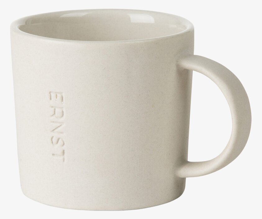 Liten Kopp Vit från Ernst med ergonomiskt handtag och matt finish