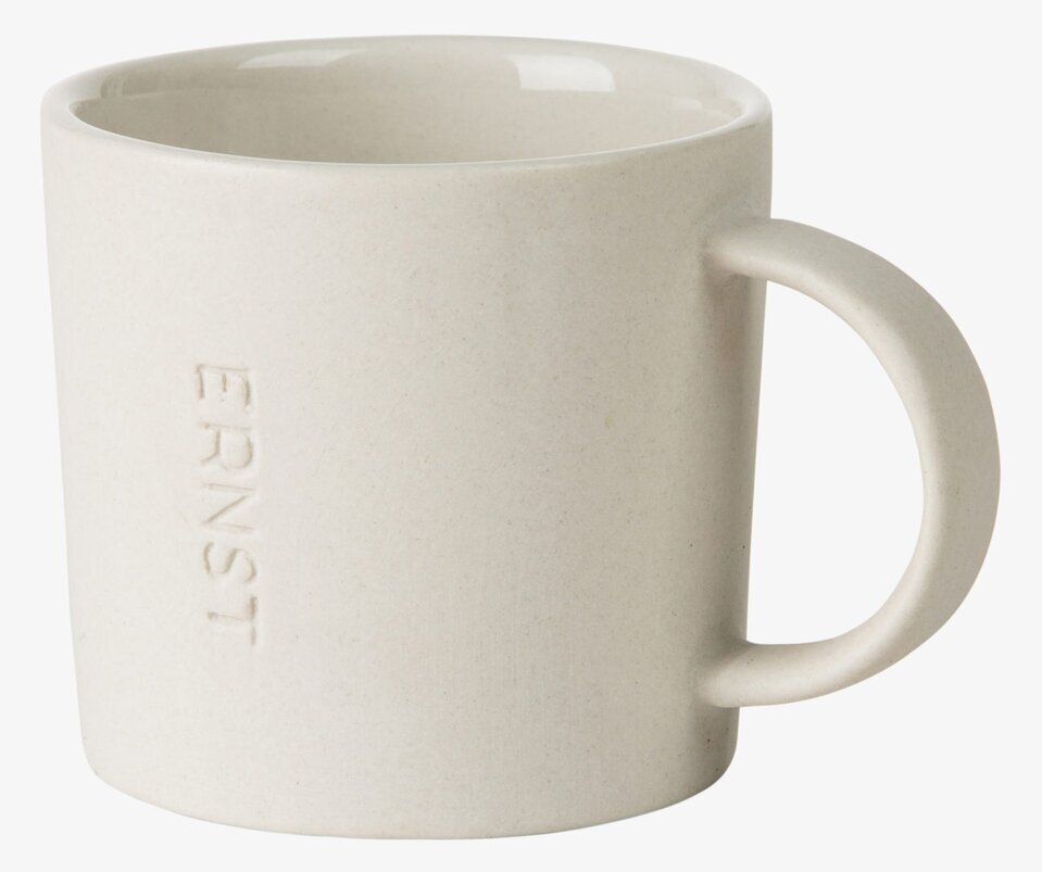 Liten Kopp Vit från Ernst med ergonomiskt handtag och matt finish
