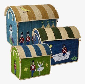 Förvaringskorg Medium Tennsoldat från Rice med handtag