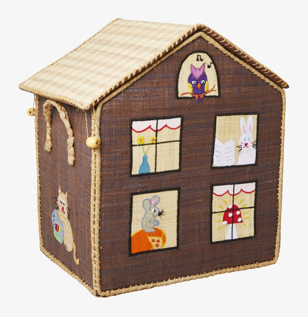 Förvaringshus Jungle House Theme från Rice med djurmotiv