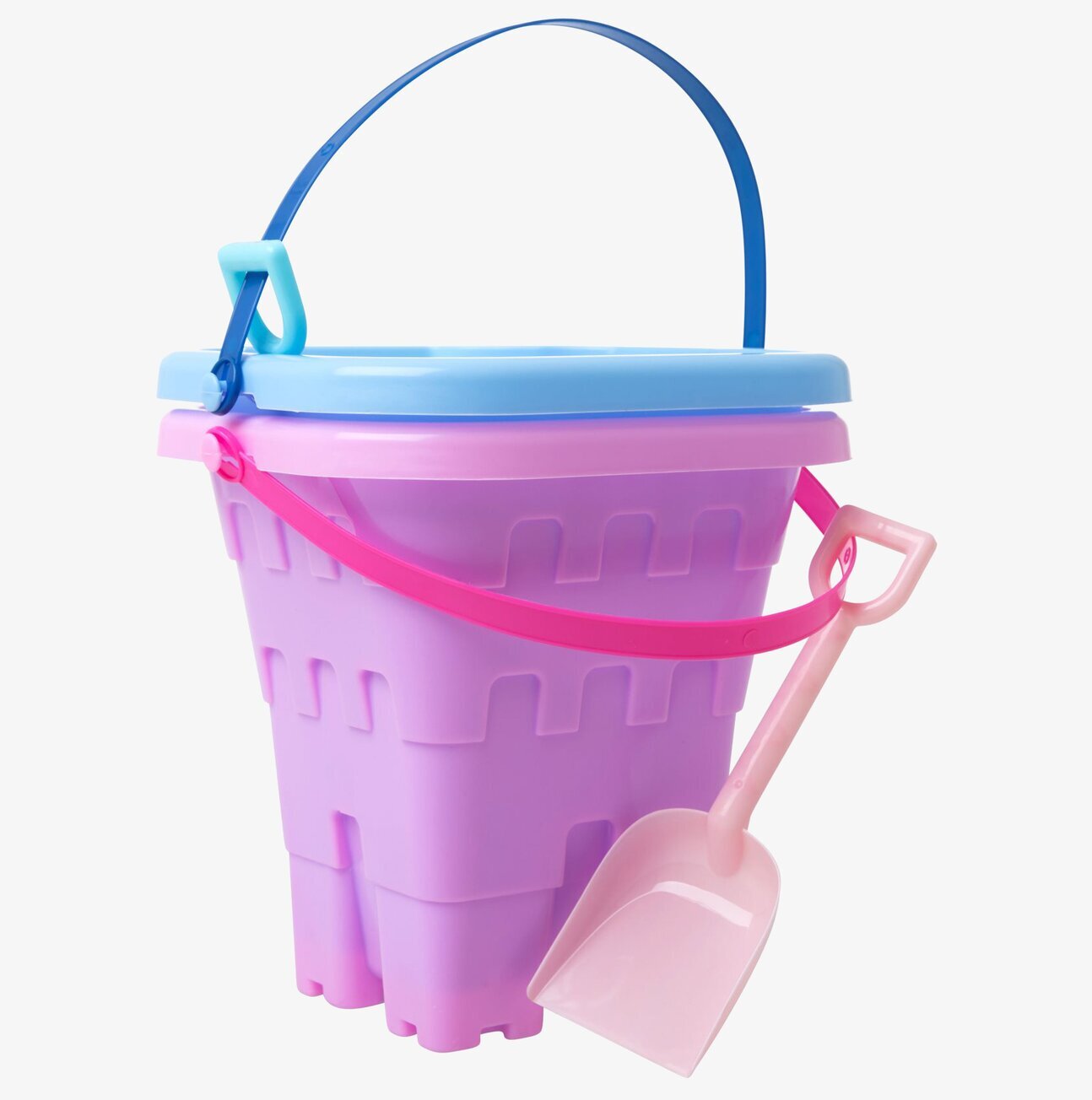 Sandset 2-Delar från Rice: färgglad hink och spade för lek