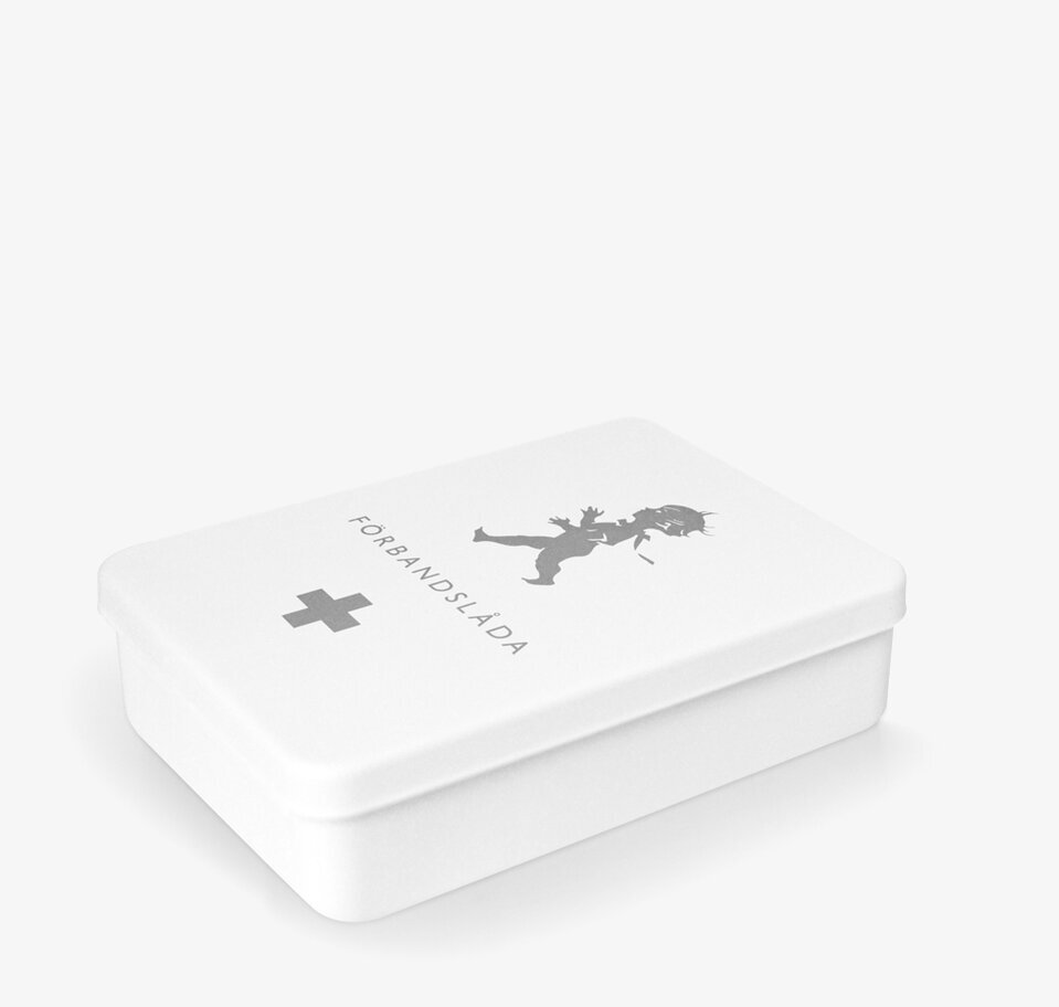 Bild av vitt medicinskåp med minimalistisk design
