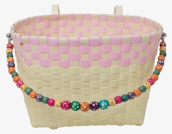 Cykelkorg Junior Pastellgul från Rice med färgglada detaljer