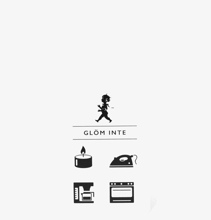 Dörrhängare - Glöm Inte från Solstickan med påminnelser