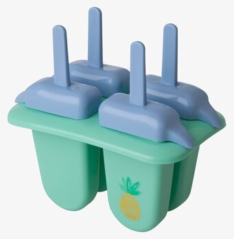 Glassform Fruits från Rice med turkos bas och ananasdetalj