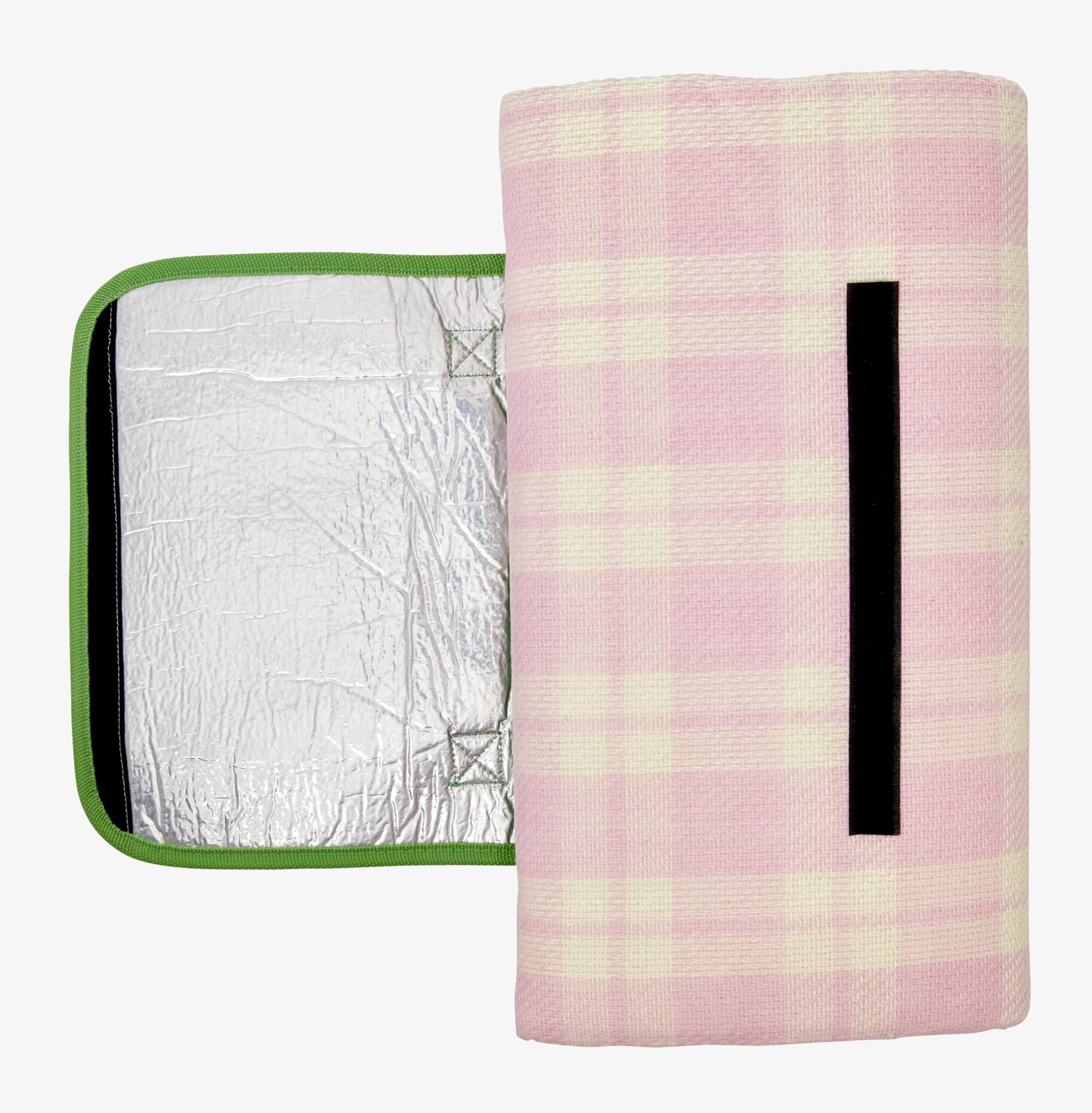 Picknickfilt Ljusrosa/Creme från Rice, vikbar och praktisk