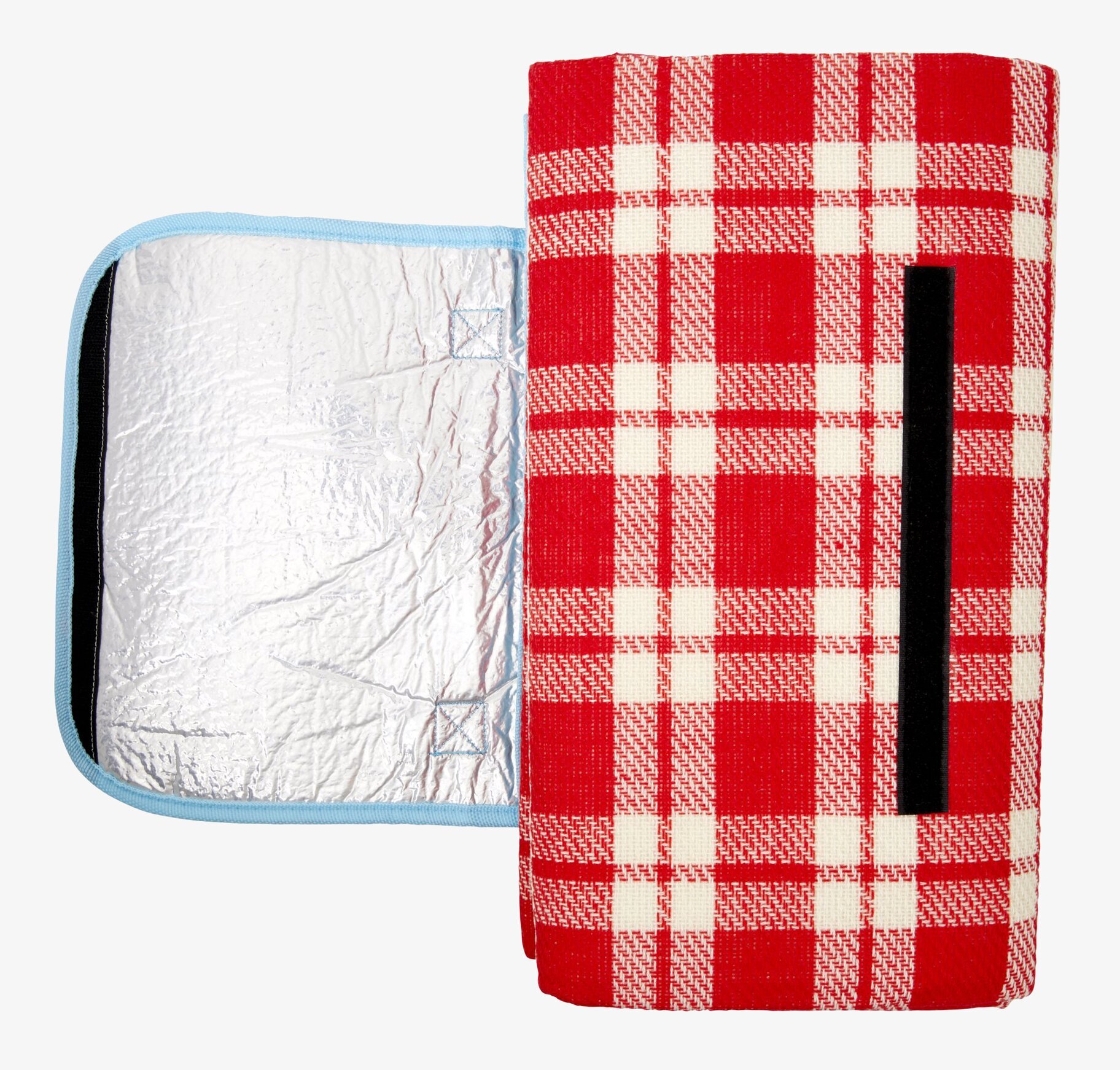 Picknickfilt Röd/Creme från Rice med fuktsäker undersida