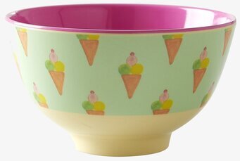 Liten Skål Ice Cream Print från Rice med färgglada glassar