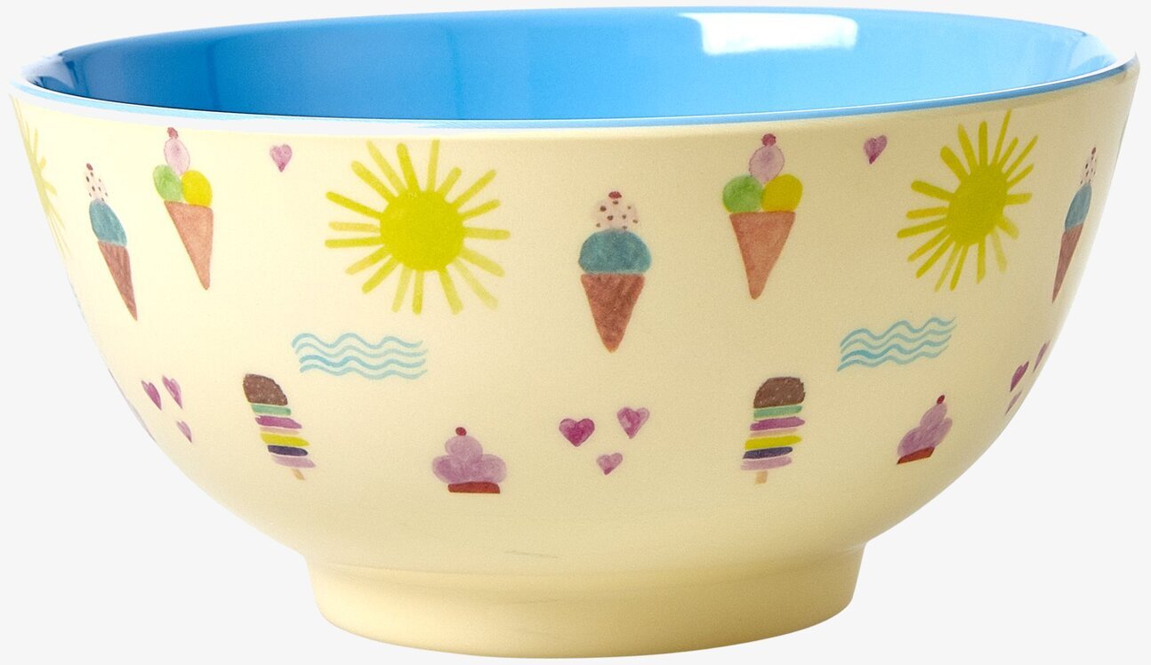 Skål Summer Print från Rice med somriga och färgglada motiv