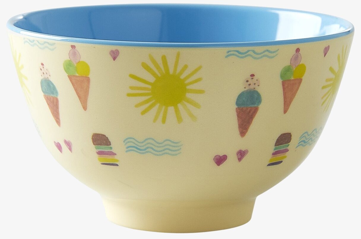 Liten Skål Summer Print från Rice med somrigt mönster