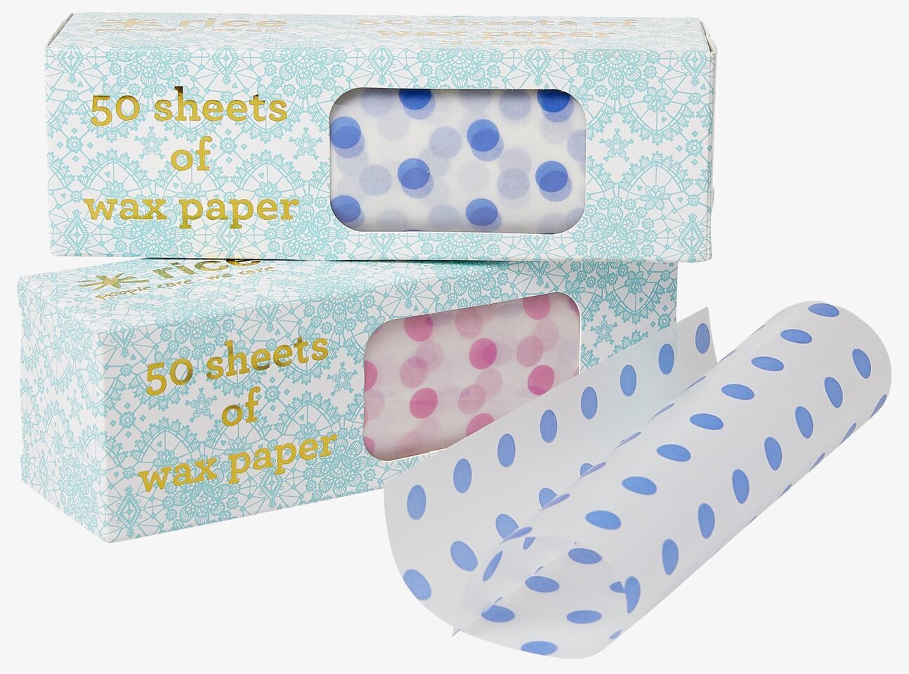 Smörgåspapper Polka Dot Print från Rice i prickigt mönster