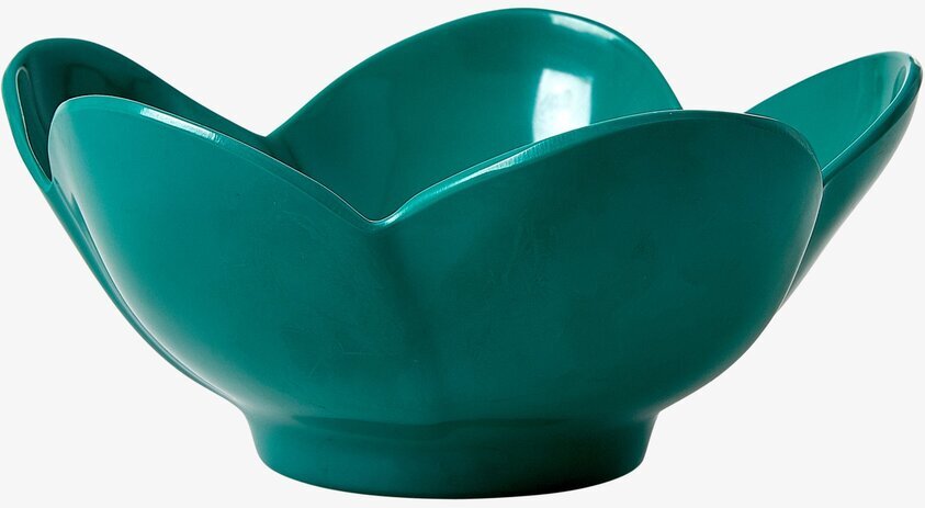 Skål Lotusblomma Grön från Rice med blombladsliknande kanter