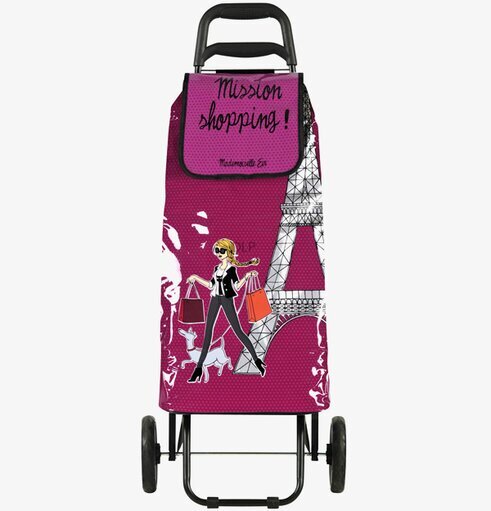 Shoppingvagn Mission shopping från Derriére la porte, vinröd