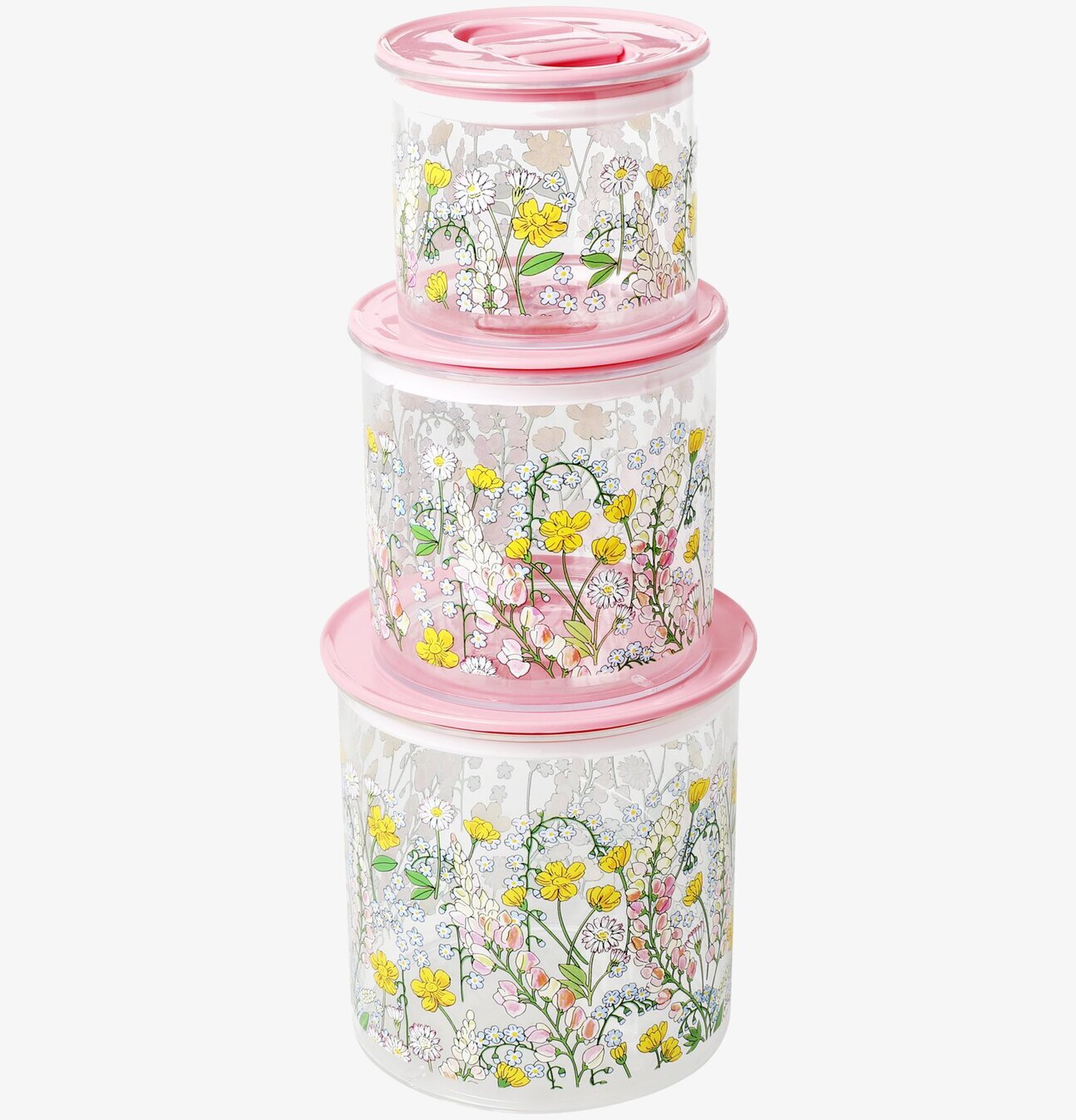 Förvaringsburk Lupin Print 3-Pack från Rice i olika storlekar