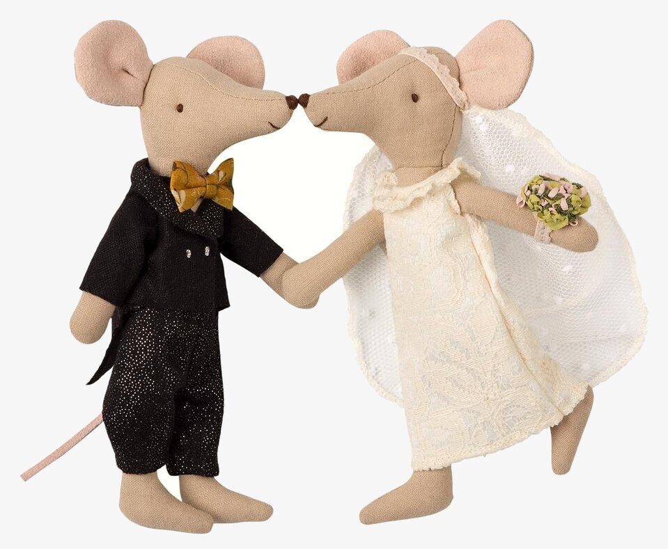 Wedding Mice Couple In Box från Maileg, charmigt bröllopspar