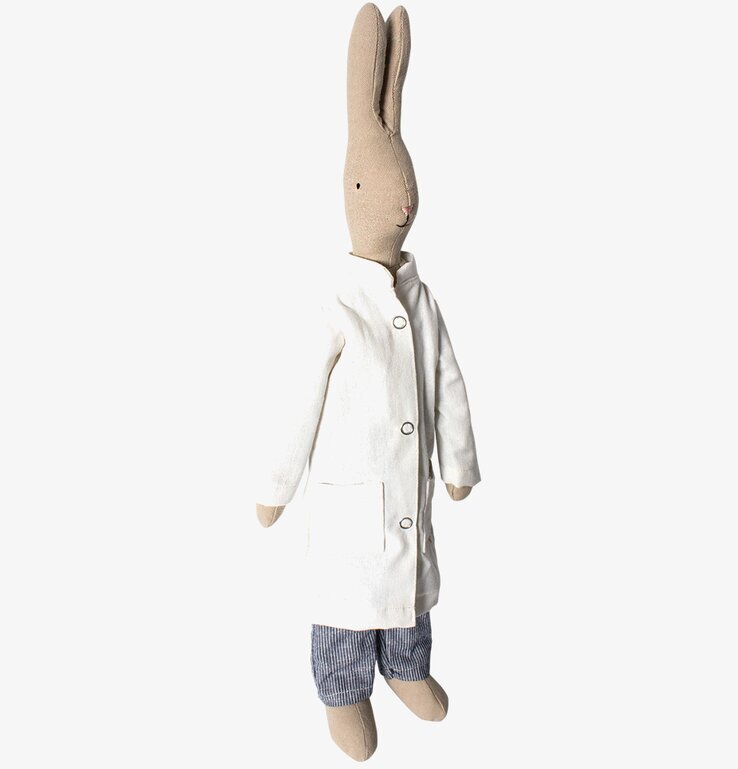 Medium Rabbit Doctor från Maileg i doktorskläder