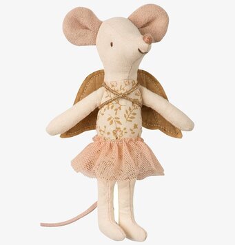 Angel Mouse Big Sister från Maileg med detaljerade vingar