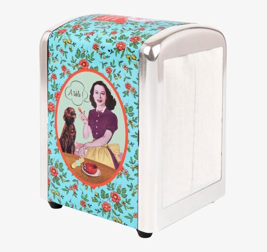 Servettställ Jolie från Derriére la porte med retrodesign